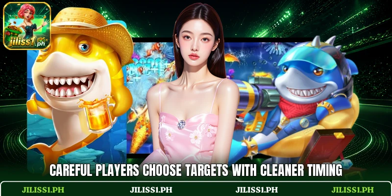 Careful players choose targets with cleaner timing Careful players choose targets with cleaner timing