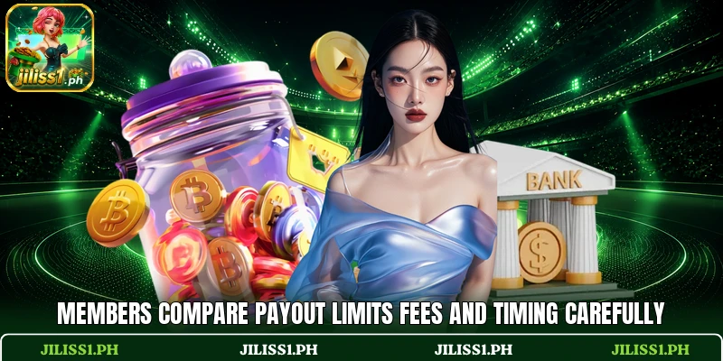 Members compare payout limits fees and timing carefully