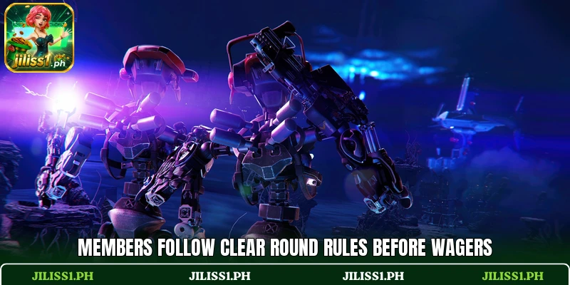 Members follow clear round rules before wagers
