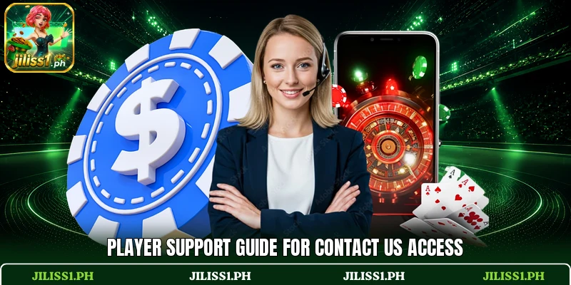 Player support guide for contact us access