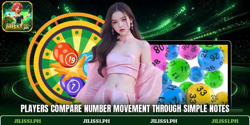 Players compare number movement through simple notes