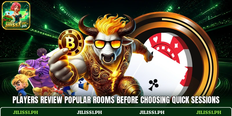 Players review popular rooms before choosing quick sessions Players review popular rooms before choosing quick sessions