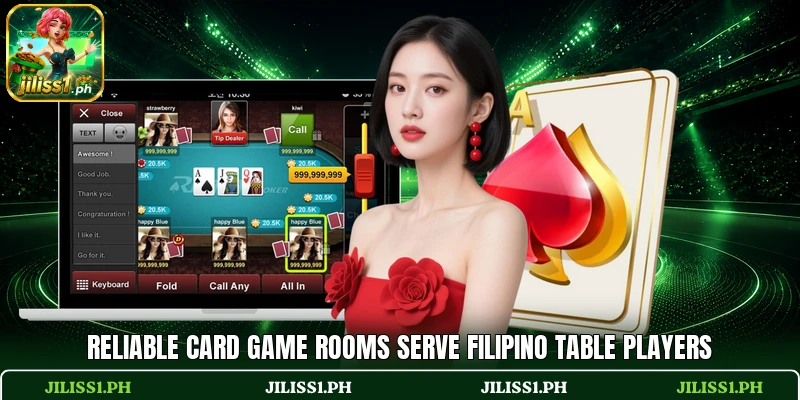 Reliable card game rooms serve Filipino table players Reliable card game rooms serve Filipino table players