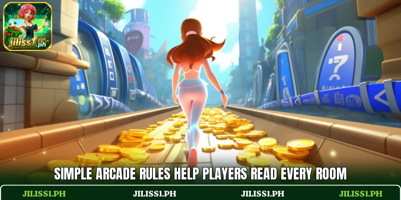 Simple arcade rules help players read every room Simple arcade rules help players read every room