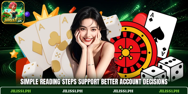 Simple reading steps support better account decisions