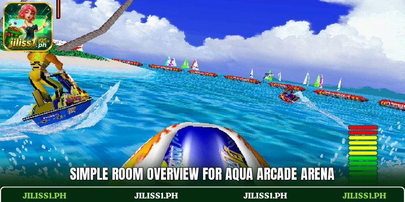 Simple room overview for Aqua Arcade Arena